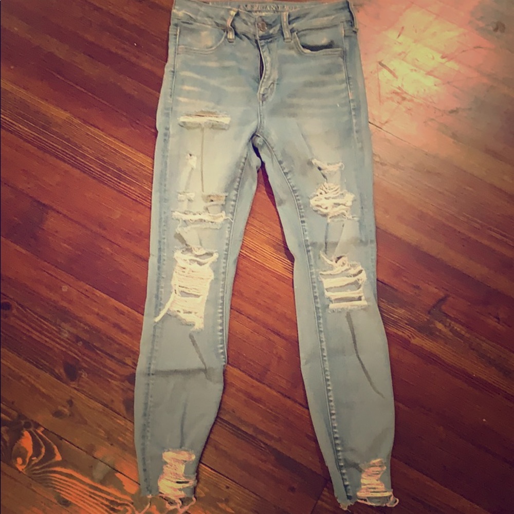 American Eagle Destroyed Jeggings